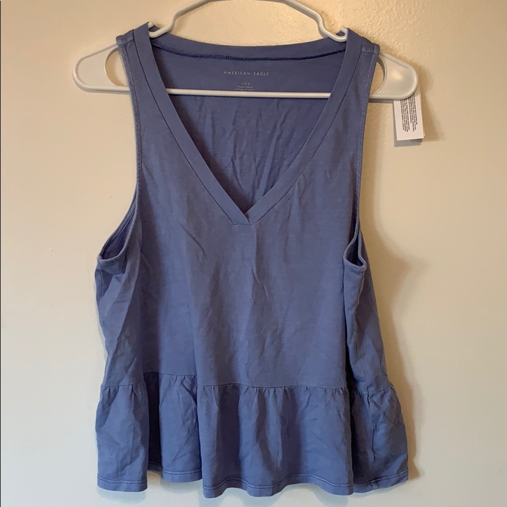 V neck flowy tank top